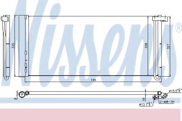 Конденсатор системы охлаждения 940358 NISSENS