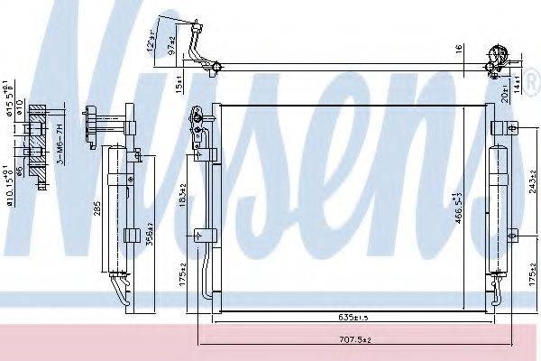 Радиатор кондиционера 940406 NISSENS