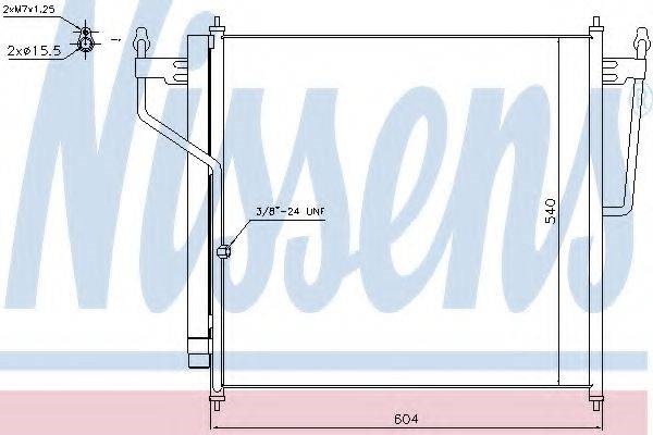 Конденсатор кондиционера 940503 NISSENS