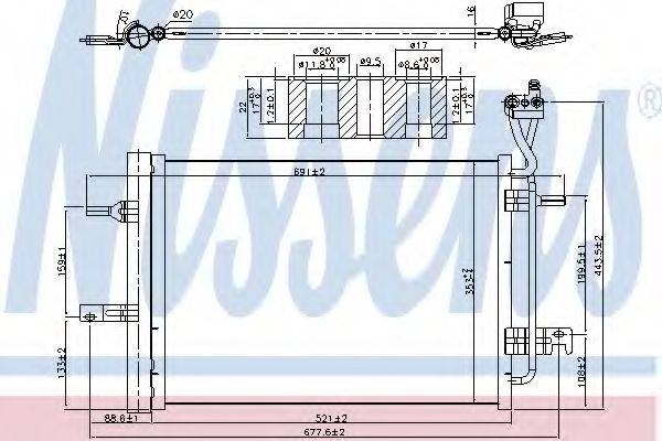 Конденсатор кондиционера 940511 NISSENS