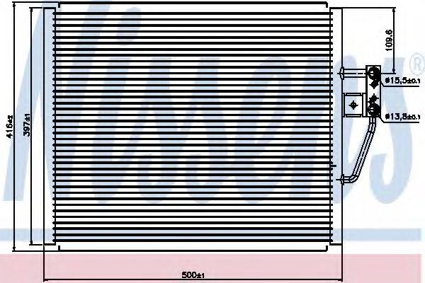 Радиатор системы охлаждения кондиционера BMW 5