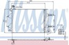 Конденсатор кондиционера 94628 NISSENS