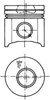 Поршень в комплекте на 1 цилиндр, 1-й ремонт (+0,25) 94701630 KOLBENSCHMIDT
