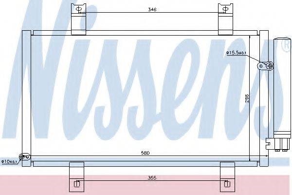 Радиатор системы охлаждения кондиционера Mazda RX-8