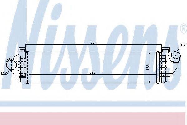 Охладитель наддувочного воздуха 96721 NISSENS