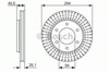 Диск тормозной передний 986479704 BOSCH