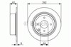 Задний тормозной диск 986479742 BOSCH