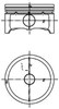Поршень в комплекте на 1 цилиндр, STD 99457600 KOLBENSCHMIDT