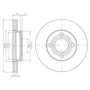 Передний тормозной диск BG2272 DELPHI