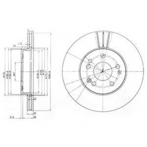 Ротор тормозной BG2345 DELPHI