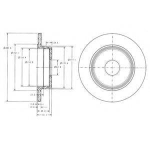 Дисковый тормоз BG2510 DELPHI
