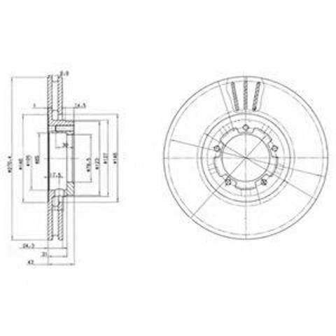 Ротор тормозной BG2663 DELPHI