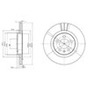 Тормоз дисковый передний BG3036 DELPHI