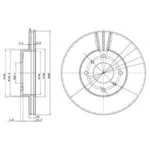 Ротор тормозной BG3596 DELPHI