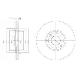 Диск тормозной передний BG3622 DELPHI
