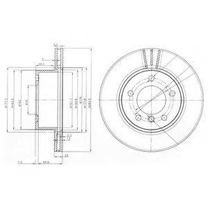 Диск тормозной передний BG3899C DELPHI