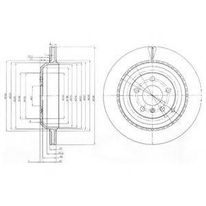 Задний дисковый тормоз BG4030 DELPHI