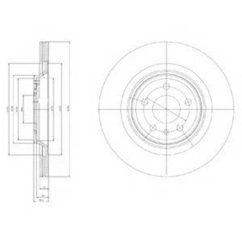 Тормозной диск BG4078 DELPHI