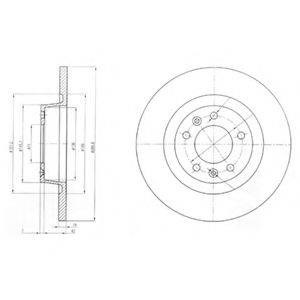 Дисковый тормоз BG4085 DELPHI