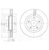 Диск тормозной передний BG4109C DELPHI