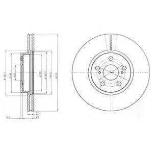 Тормоз дисковый передний BG4277 DELPHI
