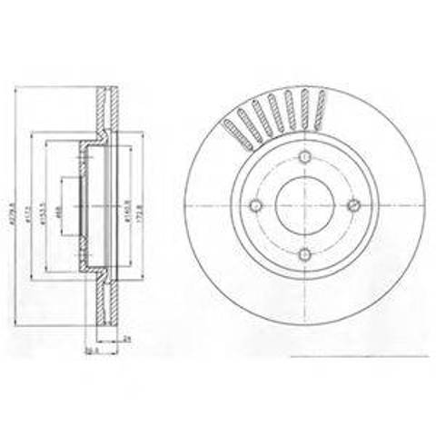 Ротор тормозной BG4337 DELPHI
