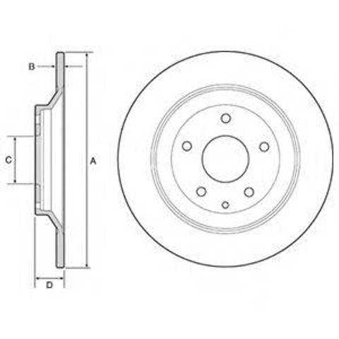 Дисковый тормоз BG4567C DELPHI