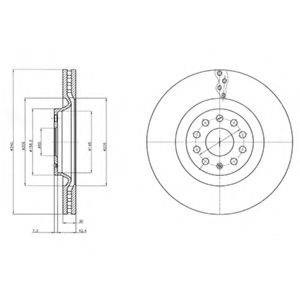 Тормоз дисковый передний BG9109C DELPHI