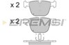 Колодки тормозные дисковые комплект BP3115 BREMSI