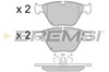 Колодки тормозные дисковые комплект BP3403 BREMSI