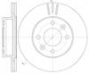 Диск тормозной передний D699010 WOKING