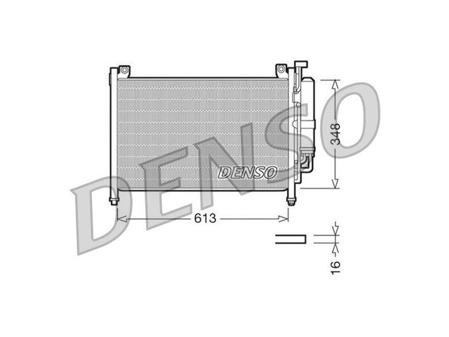 DCN44002 DENSO Радиатор кондиционера купить в Каменское