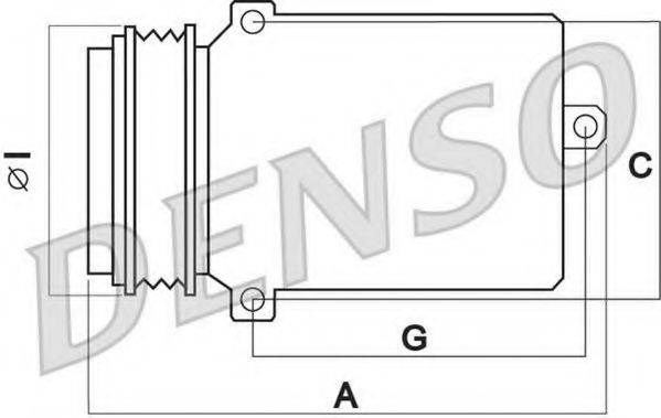 Компрессор системы кондиционирования DCP02006 DENSO