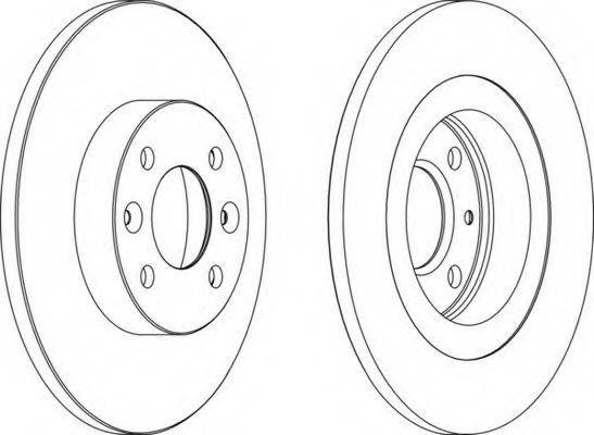 Тормоз дисковый передний DDF1502C FERODO