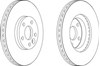 Передний тормозной диск DDF1567 FERODO