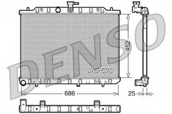 Радиатор системы охлаждения двигателя DRM46007 DENSO