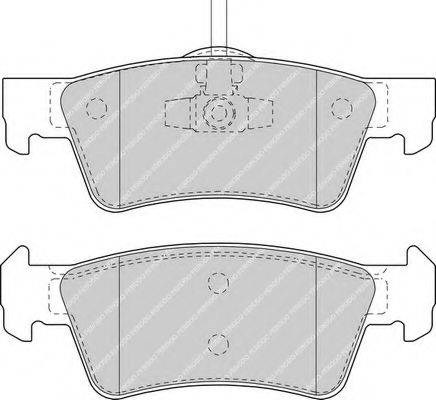 Комплект тормозных колодок, дисковый тормоз FDB1460