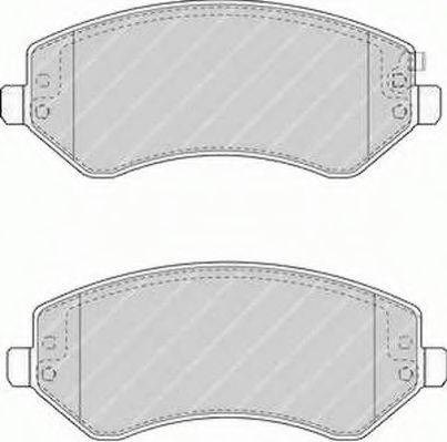 Комплект тормозных колодок, дисковый тормоз FDB1576