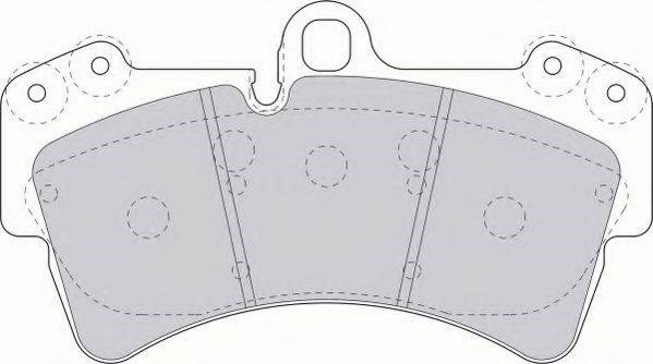 Передние тормозные колодки FDB1626 FERODO
