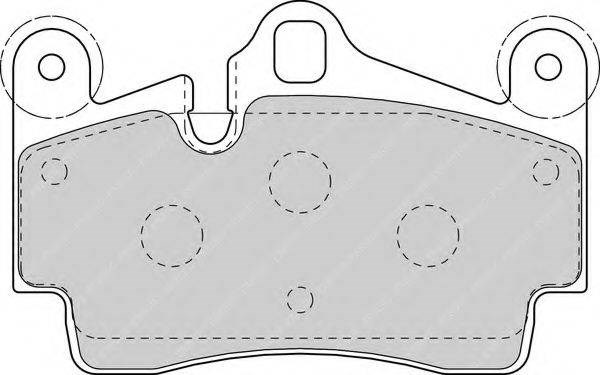 Комплект тормозных колодок, дисковый тормоз FDB1627