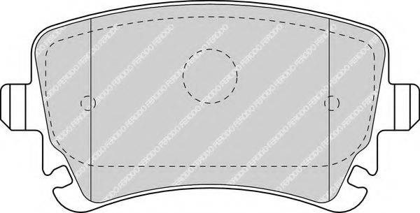 Комплект тормозных колодок, дисковый тормоз FDB1655