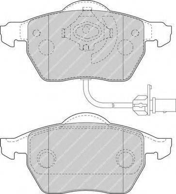 Комплект тормозных колодок, дисковый тормоз FDB1717