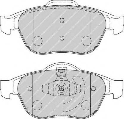 Комплект тормозных колодок, дисковый тормоз FDB1865