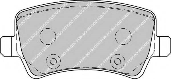 Комплект тормозных колодок, дисковый тормоз FDB1918