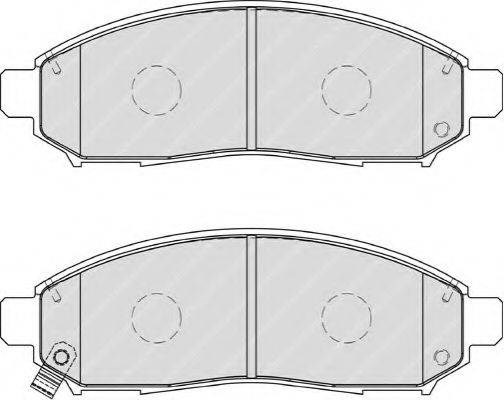 Комплект тормозных колодок, дисковый тормоз FDB1997