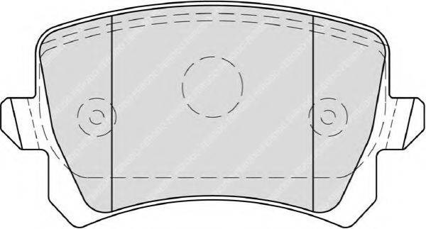 Комплект тормозных колодок, дисковый тормоз FDB4058