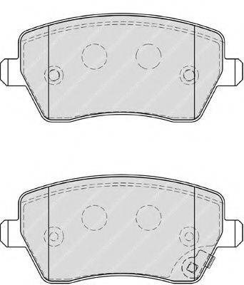 Комплект тормозных колодок, дисковый тормоз FDB4069