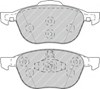 Колодки тормозные дисковые комплект FDB4319 FERODO