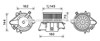 Вентилятор печки FT8437 AVA