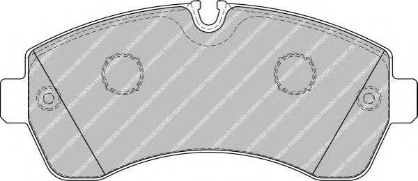 Комплект тормозных колодок, дисковый тормоз FVR1777